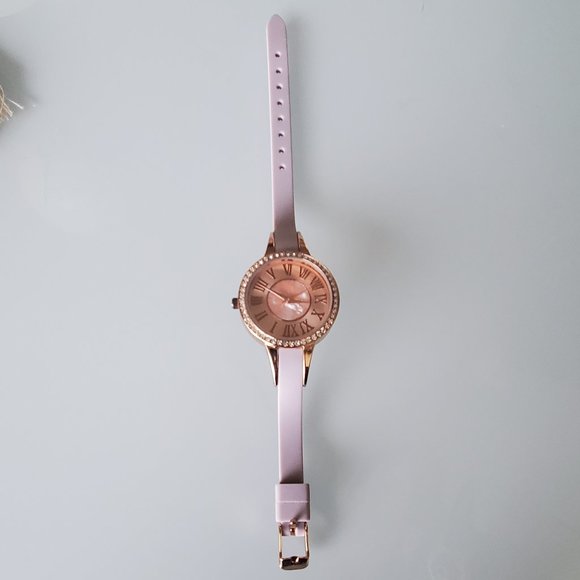 Accutime Pink & Gold Watch - Picture 2 of 7